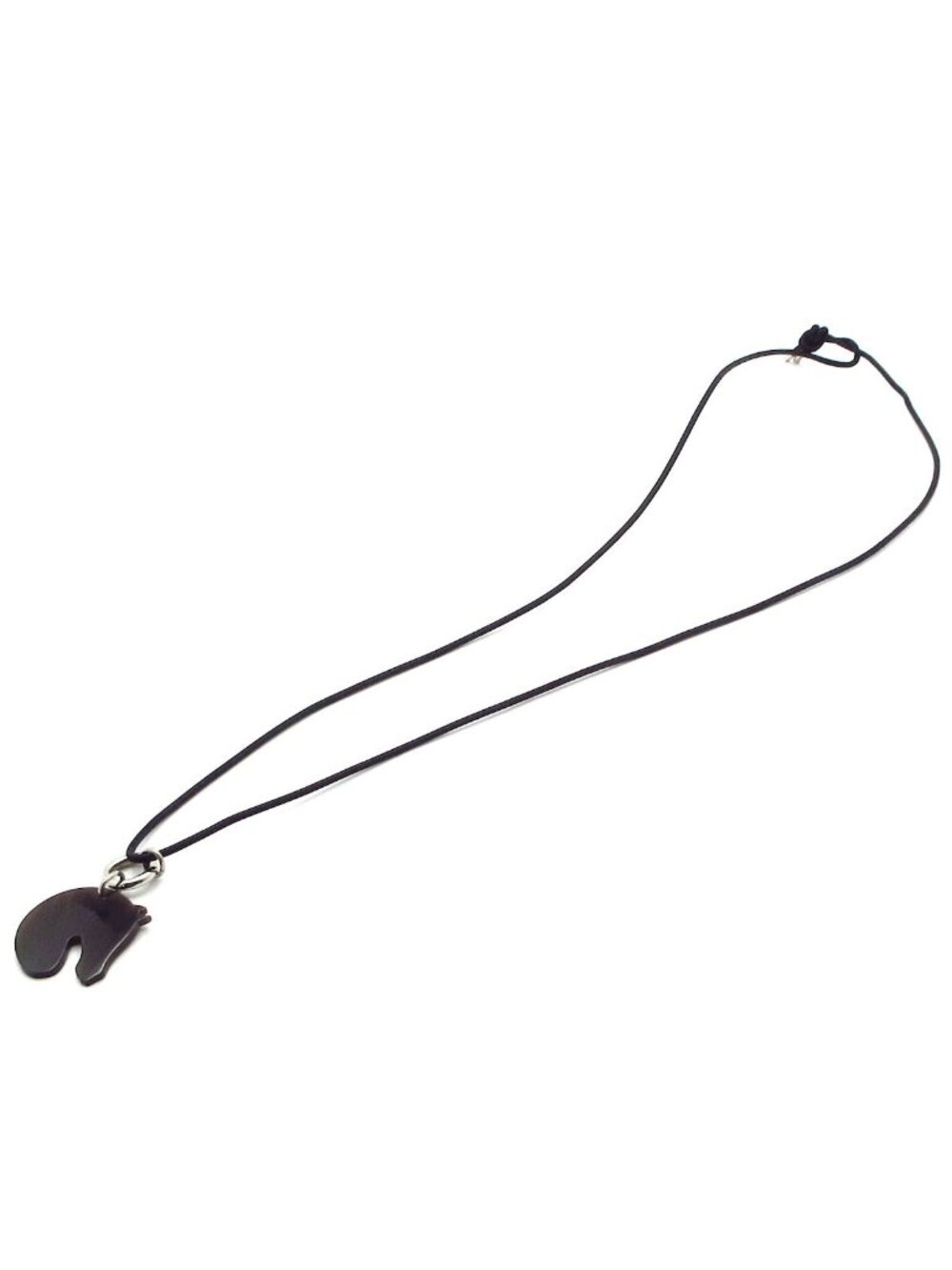 Hermes Necklace Dark Brown Black Horse - Picture 2 of 5